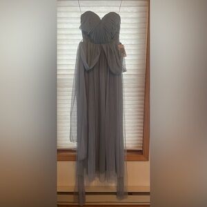 NWT Birdy Grey Dusty Blue Bridesmaid Dress Size S